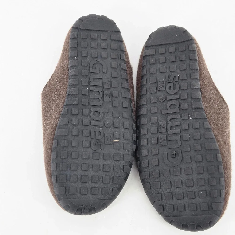 Gumbies Outback Felt Mule Slipper Shoe Gorpcore Cabin Mens 9 Womens 10 Comfort